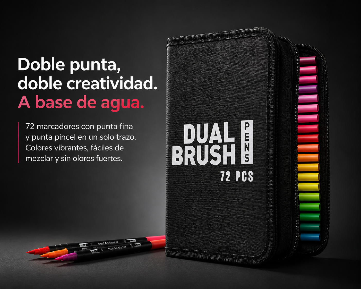 Kit de 72 marcadores Dual Brush Pens